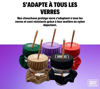 DrinkSafe I Le chouchou anti-drogue protège verre réutilisable à souhait, anti-renversement pour soirées et festivals en toute sécurité 9