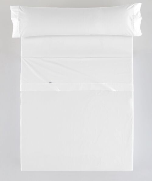 Juego de sábanas color blanco - Cama de 105 (3 piezas) - 100% algodón - 200 hilos
