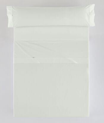 Parure de draps écru - Lit 105 (3 pièces) - 100% coton - 200 fils 1