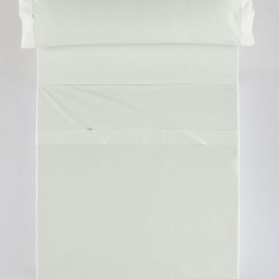 Cremefarbenes Bettlaken-Set – 90 cm (3 Stück) – 100 % Baumwolle – 200 Fäden