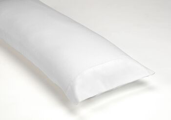 Ensemble de draps en coton biologique blanc. Finition ajourée. Lit de 150 (2 alm) cm. 4 pièces 3