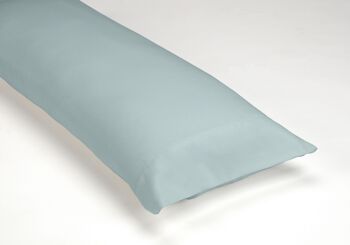 Ensemble de draps en coton biologique couleur glace. Finition ajourée. Lit de 105 cm. 3 pièces 3