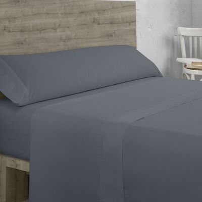 200 Thread Count Organic Cotton Ash Sheet Set. 135/140 cm bed