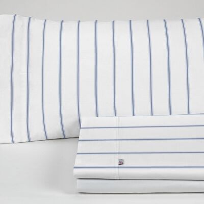 Rita blue cotton sheet set. 105 cm bed. 3 pz