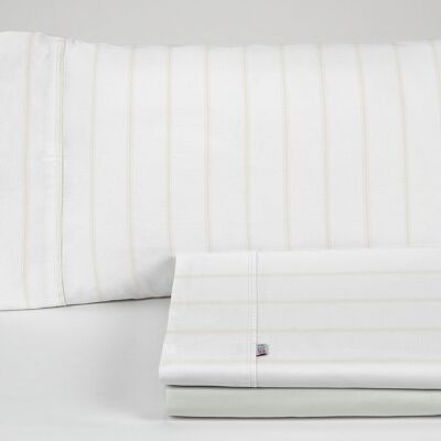 Stone-colored Rita cotton sheet set. 150 (2 alm) cm bed. 4 pieces