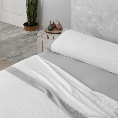Pearl Eira flannel sheet set. 90 cm bed. 3 pz