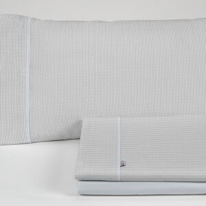 Parure de lit Greta Pearl – Lit 200 (4 pièces) – 100 % coton – 200 fils au pouce carré. Poids : 125