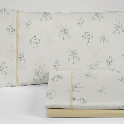 Green Vairy sheet set. 90 cm bed. 3 pz