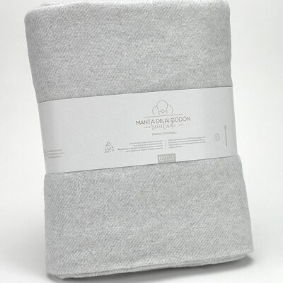 Lares pearl recycled cotton blanket