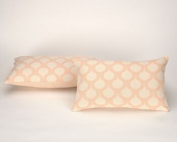 Lot de 2 housses de coussin Astún, rose. K82 1