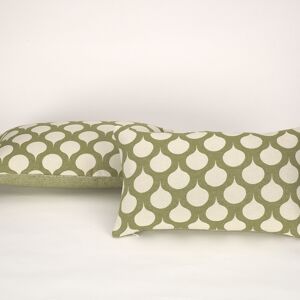 Lot de 2 housses de coussin Astún, vert. K82