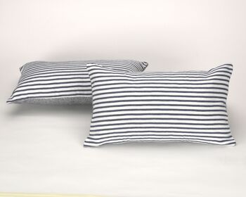 Lot de 2 housses de coussin Jaca bleues. K82 1