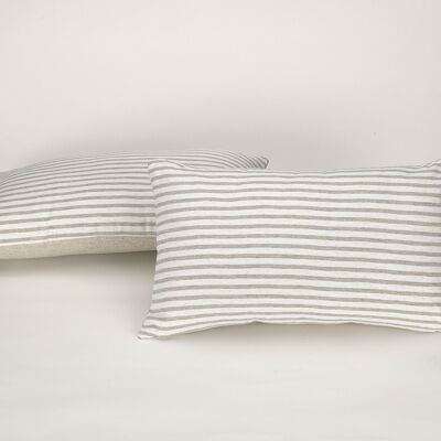Pack of 2 pearl-colored Jaca cushion covers. K82