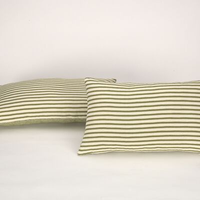 Pack of 2 green Jaca cushion covers. K82