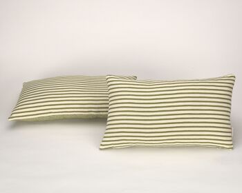 Lot de 2 housses de coussin Jaca vertes. K82 1