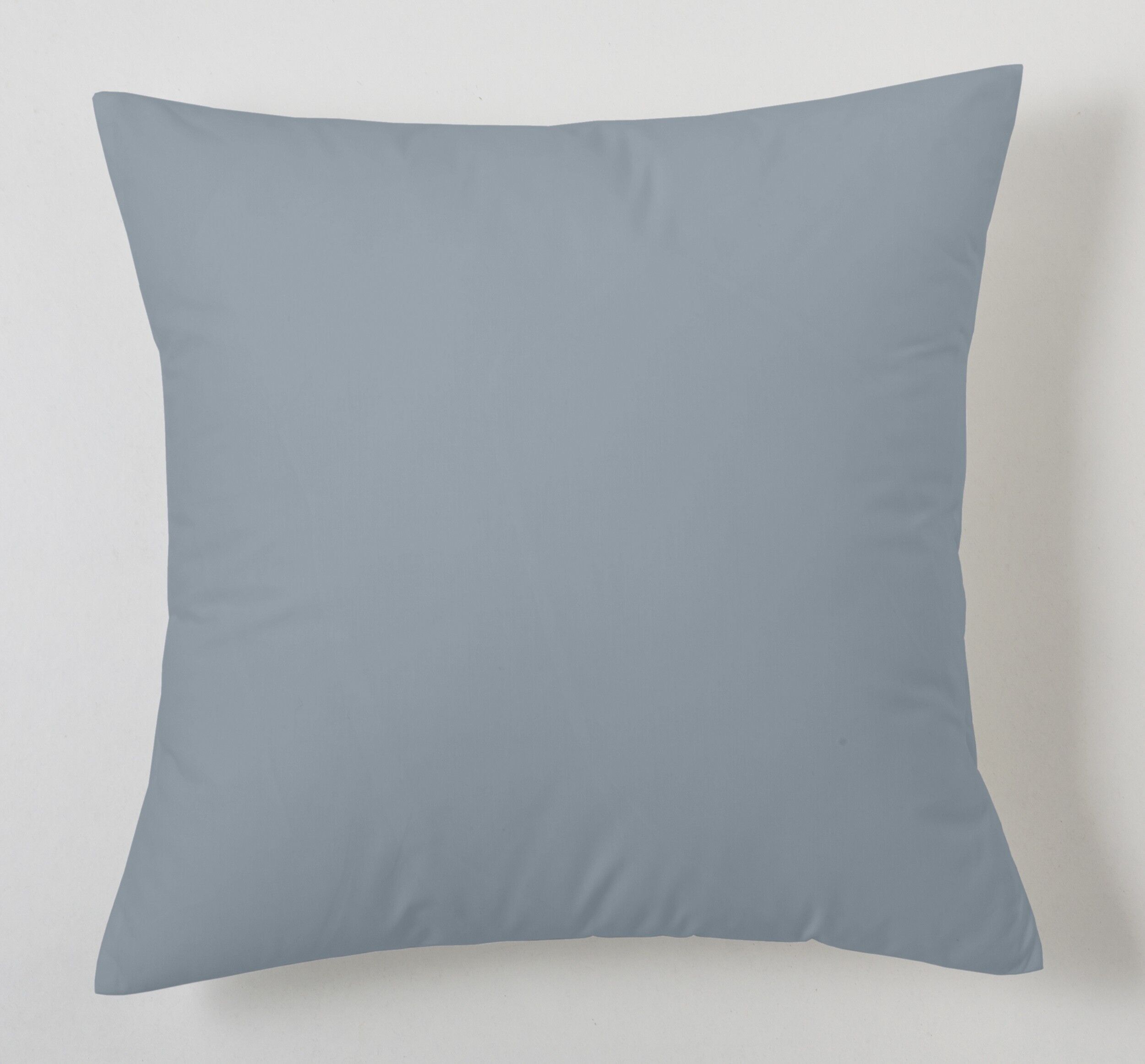 Pack of steel-colored cushion covers - 40x40 cm - 100% cotton - 200 threads. Weight: 125