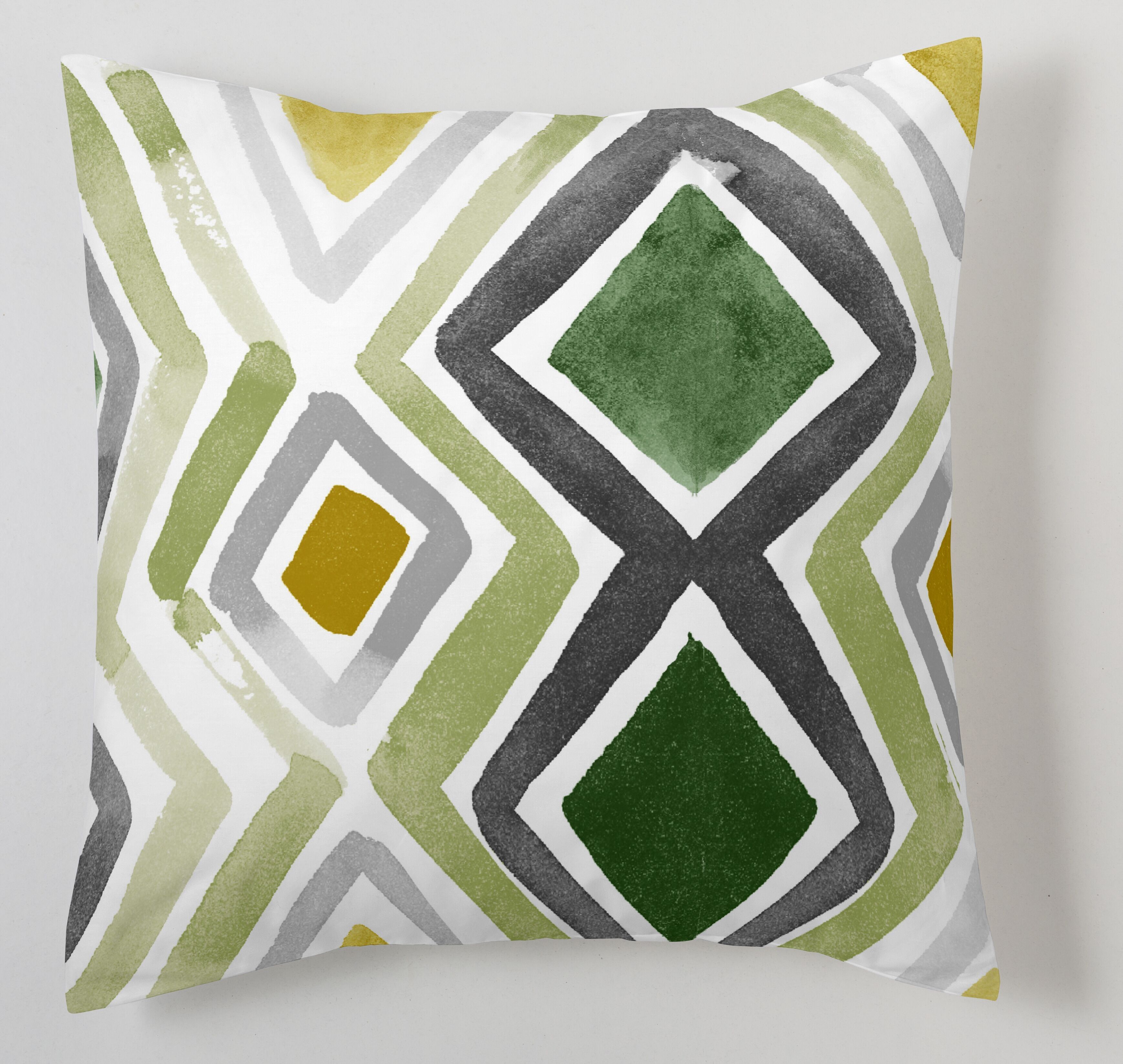 PACK FUNDAS DE COJÍN MURSI - 2 FUNDAS ESTAMPADAS DE 50X50 CM Y 2 LISAS COLOR VERDE DE 50X75 CM