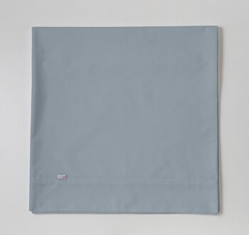 DRAP DE DESSUS coloris acier - Lit 180 100% coton - 200 fils. Poids : 125 2