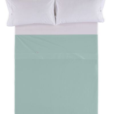 SABANA ENCIMERA color aqua - Cama de 105 100% algodón - 144 hilos. Gramage: 115