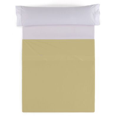 Drap de dessus couleur sable - lit 150/160 cm.