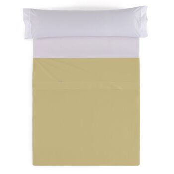 Drap de dessus couleur sable - lit 90 cm. 1