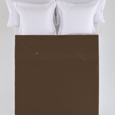 DRAP DE COMPTOIR couleur Chocolat - Lit de 105 100% coton - 200 fils. Poids : 125