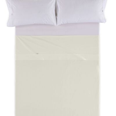 LENZUOLO CONTRO Crema - 180 letto 100% cotone - 144 fili. Peso: 115