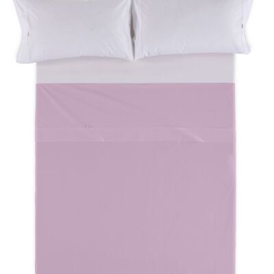 DRAP DE COMPTOIR Mauve - Lit 135/140 100% coton - 144 fils. Poids : 115