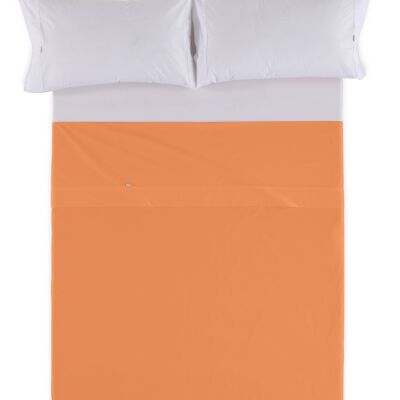 GEGENBETTLAKEN in Mangofarbe – Bett aus 105 % 100 % Baumwolle – 144 Fäden. Gewicht: 115