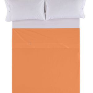 DRAPS DE COMPTOIR couleur Mangue - Lit de 200 100% coton - 144 fils. Poids : 115