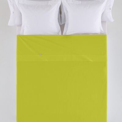 Pistazienfarbenes Gegenbettlaken – Bett aus 105 % 100 % Baumwolle – 144 Fäden. Gewicht: 115