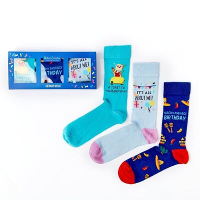 Set de regalo de calcetines de cumpleaños unisex