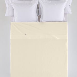 DRAP COMBI CALA COULEUR CRÈME - LIT 105 CM - 100% COTON - 144 FILS