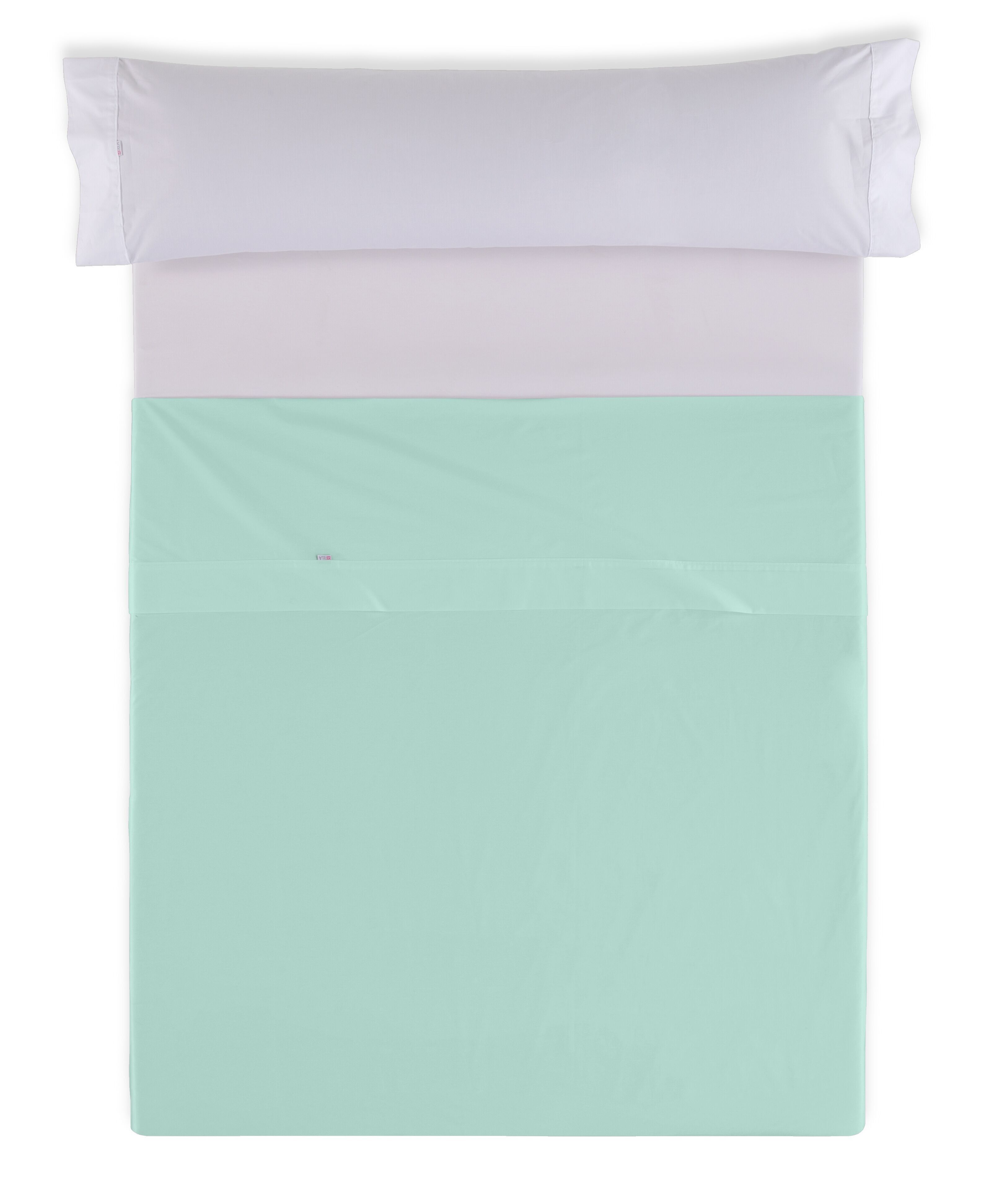 Lenzuolo COUNTER SHEET Aqua - 135/140 letto 50% cotone / 50% poliestere - 144 fili. Peso: 115