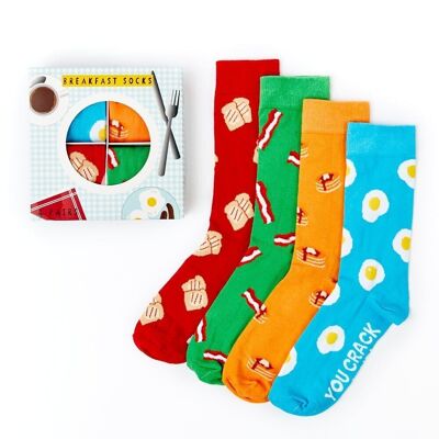 Unisex Breakfast Socks Gift Set