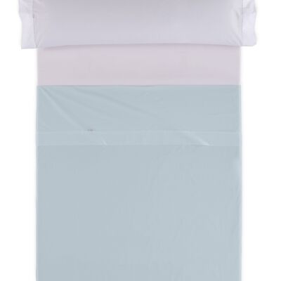 Lenzuolo TOP SHEET azzurro - Letto in 105 50% cotone / 50% poliestere - 144 fili. Peso: 115