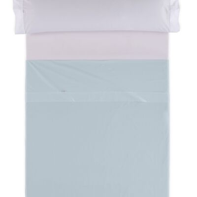 Sábana SABANA ENCIMERA color azul celeste - Cama de 150/160 50% algodón / 50% poliéster - 144 hilos. Gramage: 115