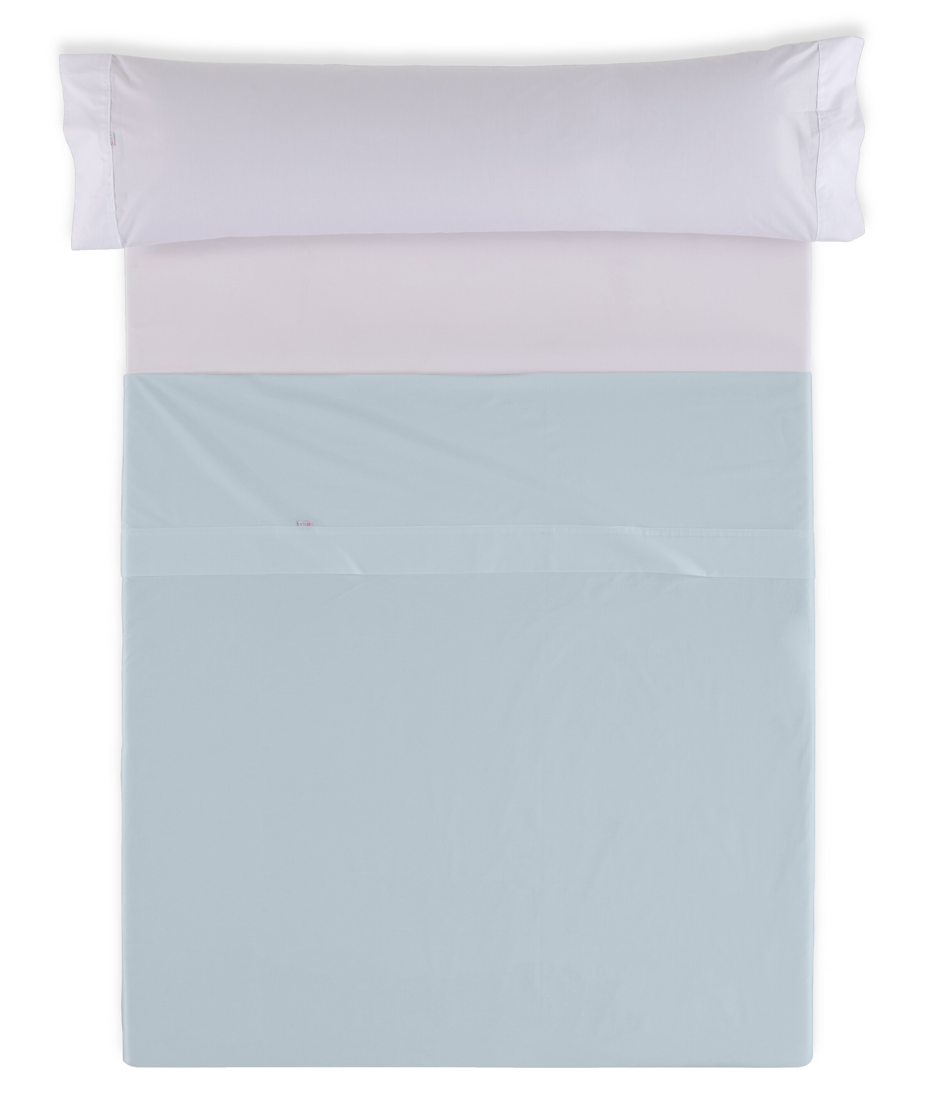 Lenzuolo TOP SHEET azzurro - 180 letto 50% cotone / 50% poliestere - 144 fili. Peso: 115
