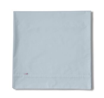 Drap TOP SHEET bleu clair - lit 90 50% coton / 50% polyester - 144 fils. Poids : 115 2