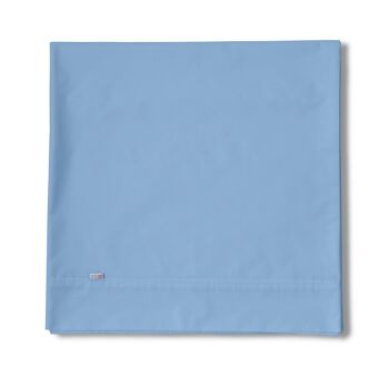 Drap TOP SHEET bleu clair - lit 200 50% coton / 50% polyester - 144 fils. Poids : 115 2