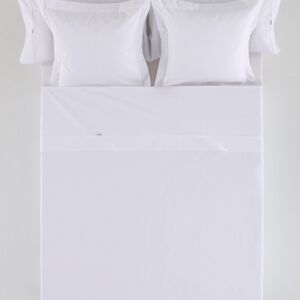 Drap COMPTOIR Blanc - Lit 180 50% coton / 50% polyester - 144 fils. Poids : 115