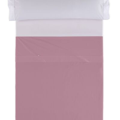 Drap TOP SHEET couleur Quartz - Lit 135/140 50% coton / 50% polyester - 144 fils. Poids : 115