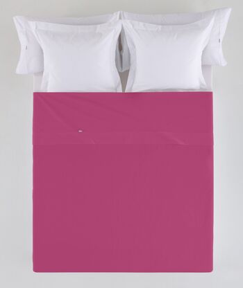 Drap COMPTOIR Fuchsia - Lit 135/140 50% coton / 50% polyester - 144 fils. Poids : 115 1