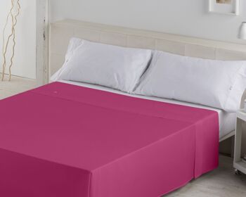 Drap COMPTOIR Fuchsia - Lit 200 50% coton / 50% polyester - 144 fils. Poids : 115 3