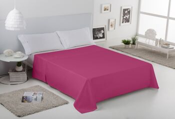 Drap COMPTOIR Fuchsia - Lit 200 50% coton / 50% polyester - 144 fils. Poids : 115 4