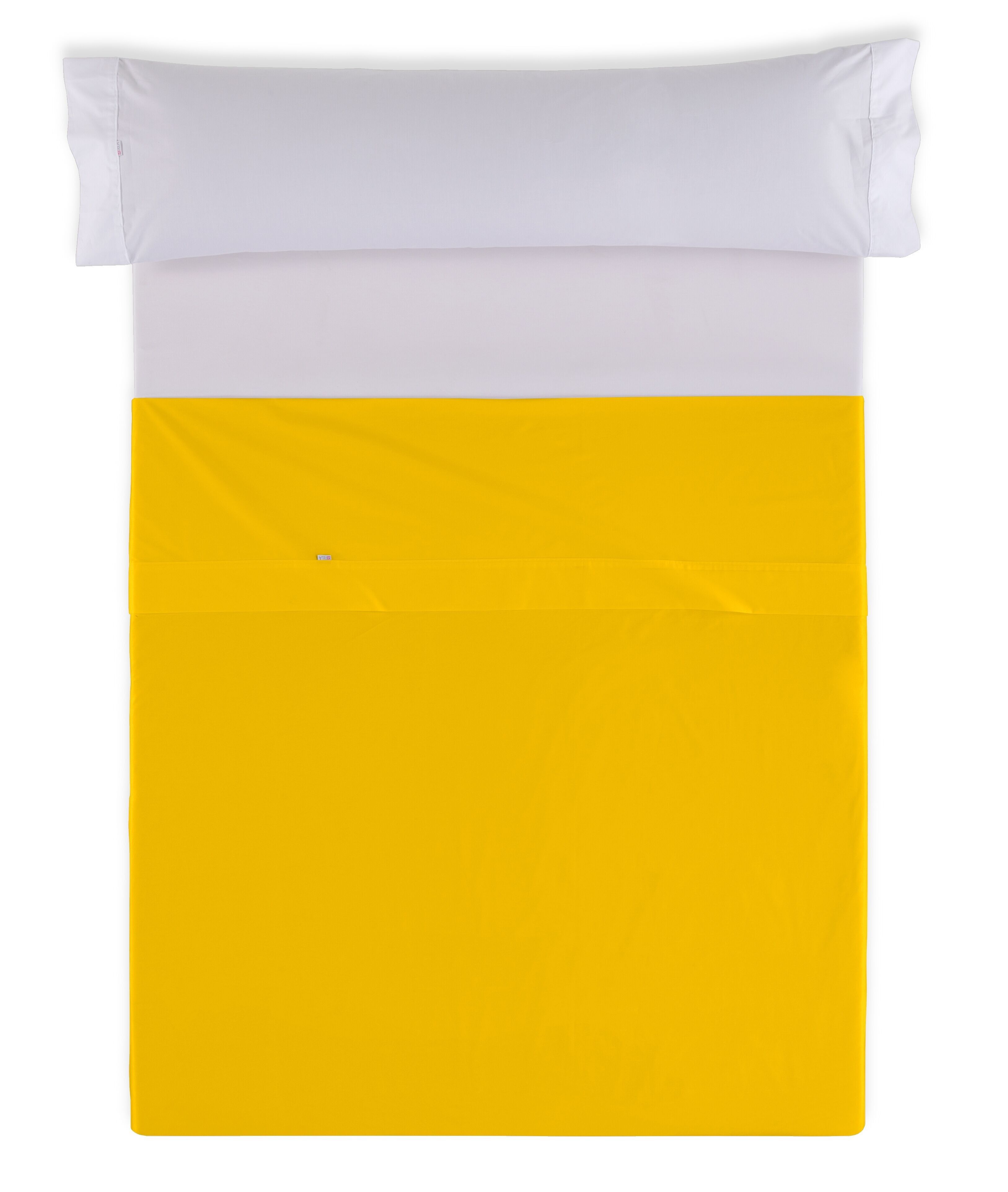 Lenzuolo CONTRO LENZUOLO colore senape - 135/140 letto 50% cotone / 50% poliestere - 144 fili. Peso: 115