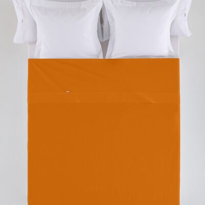 Drap COMPTOIR couleur ocre - Lit 135/140 50% coton / 50% polyester - 144 fils. Poids : 115