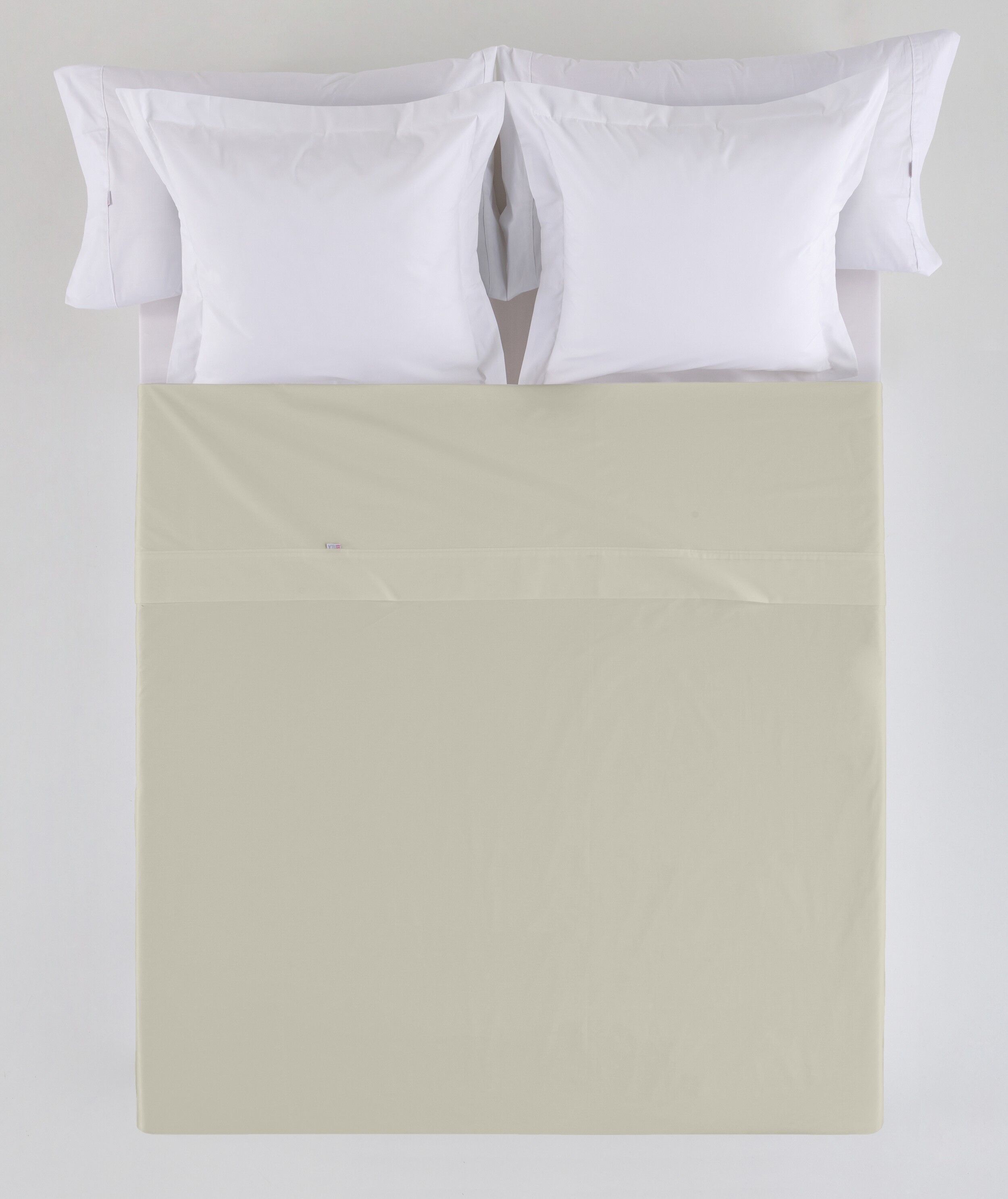 Lenzuolo CONTRONTO color pietra - 90 letto 50% cotone / 50% poliestere - 144 fili. Peso: 115