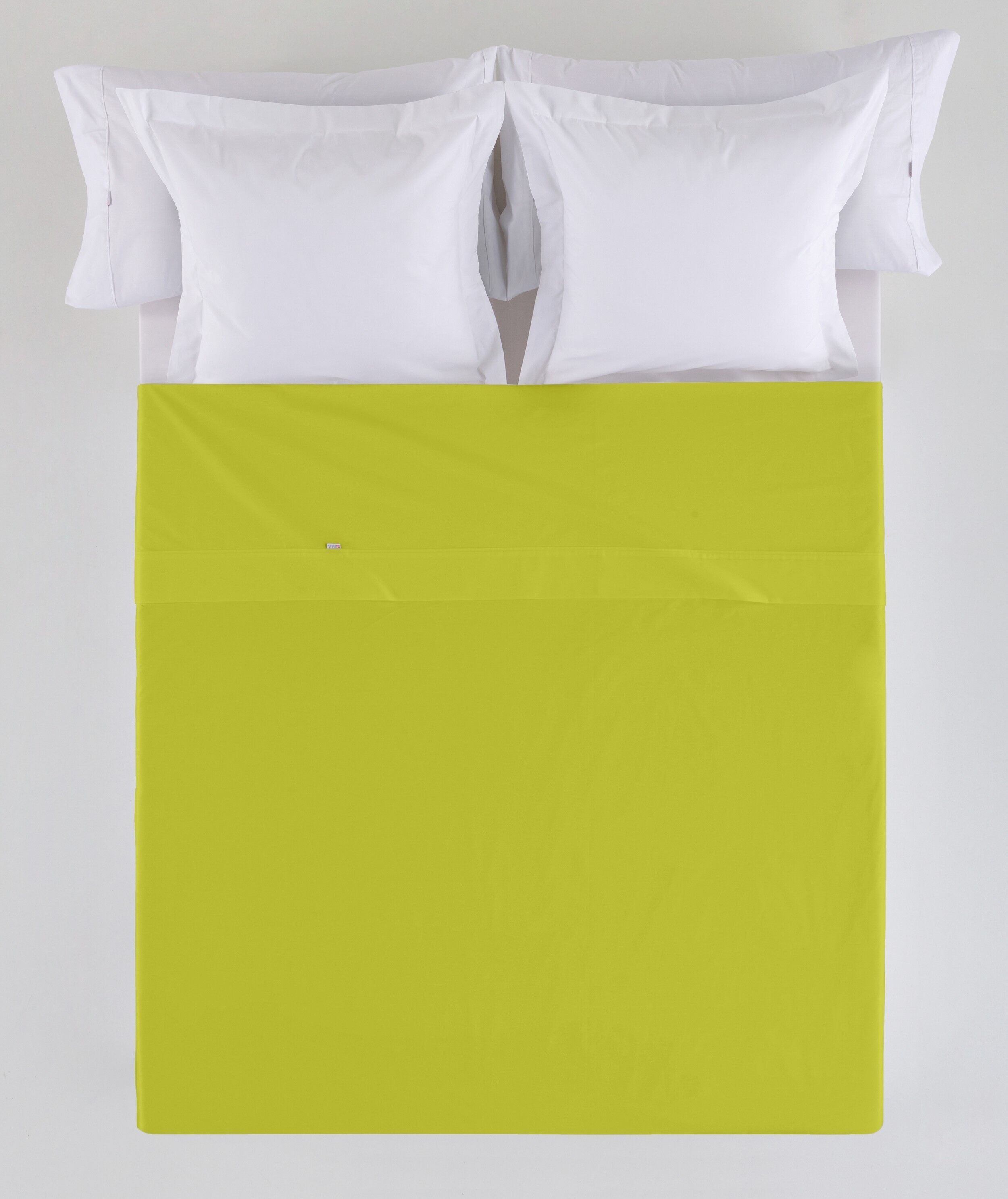Lenzuolo TOP SHEET colore pistacchio - 135/140 letto 50% cotone / 50% poliestere - 144 fili. Peso: 115