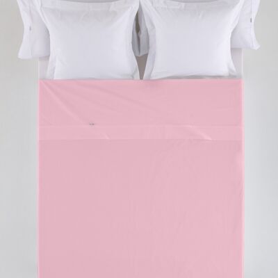 Sábana SABANA ENCIMERA color rosa - Cama de 105 50% algodón / 50% poliéster - 144 hilos. Gramage: 115
